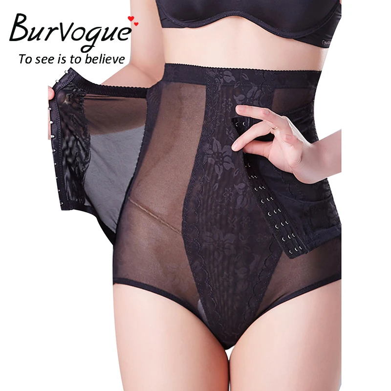 Женские трусики с высокой талией Burvogue регулируемое нижнее белье Корректирующее