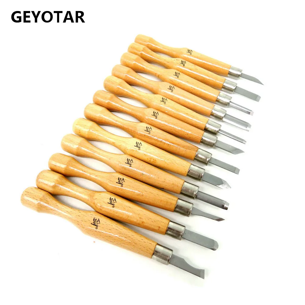 12pcs/set Diy Sculpting Nicking Hobby Knife Cutter Chisel Arts Carving Tools Graver Crafts Sculpture Scorper 2017 Real Navajas |
