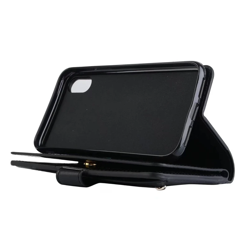 Многофункциональный чехол-бумажник из искусственной кожи на молнии для IPhone 11 XS MAX