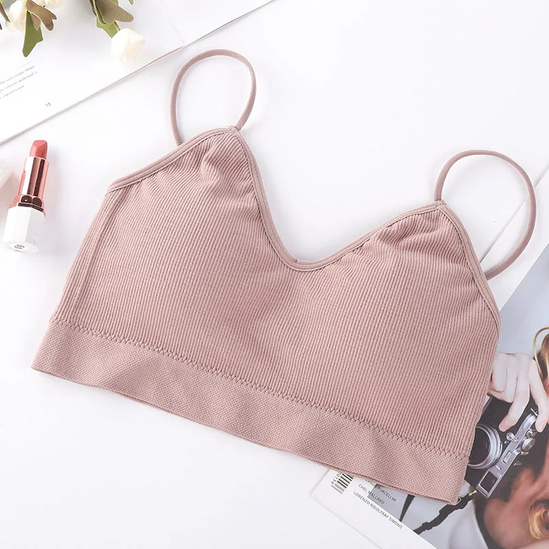Cameo brown THUNSHION женский спортивный бюстгальтер с мягкими чашечками для йоги, спортзала, бега, Дамская дышащая спортивная одежда, полная чашка, сплошной, 6 цветов, открытая спина, спортивный топ - Цвет: Cameo brown