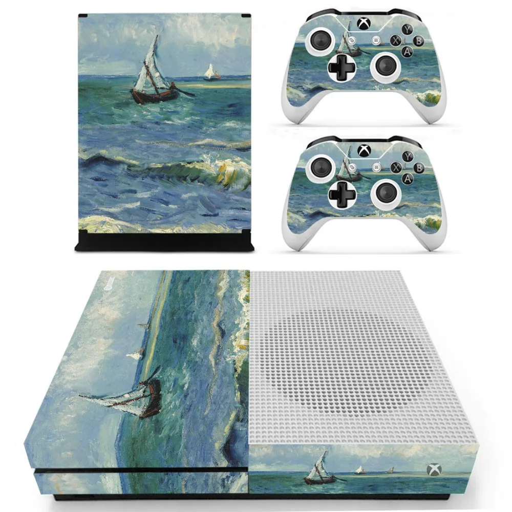 Художественные наклейки для Xbox One тонкие консоли контроллеры виниловые покрытие