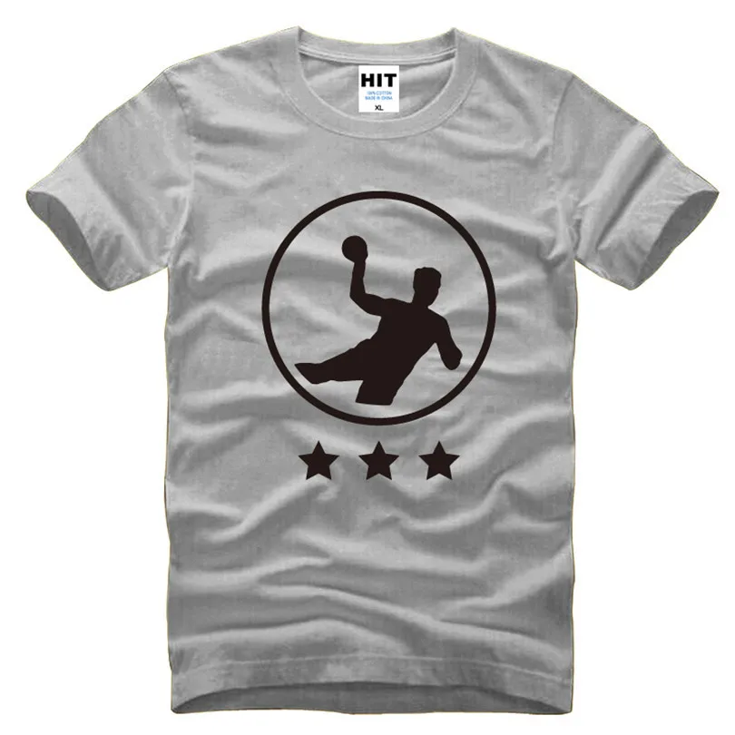 

Handball Creative Printed Men's T-Shirt T Shirt For Men 2016 New Short Sleeve O Neck Cotton Top Tee Camisetas Hombre