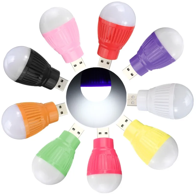 Портативный мини 1 Вт USB СВЕТОДИОДНЫЙ Ночник светильник красочный Глобус