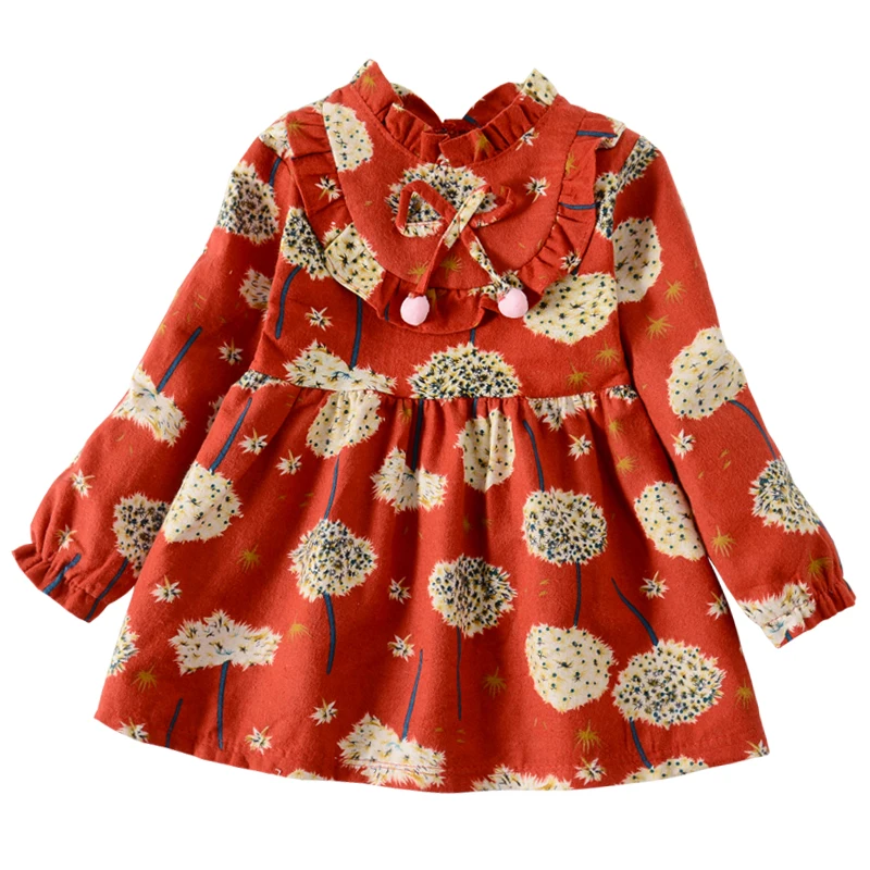 Spring New Fashion Design Casual Children Girls Dress Little Girl Floral Printed | Детская одежда и обувь