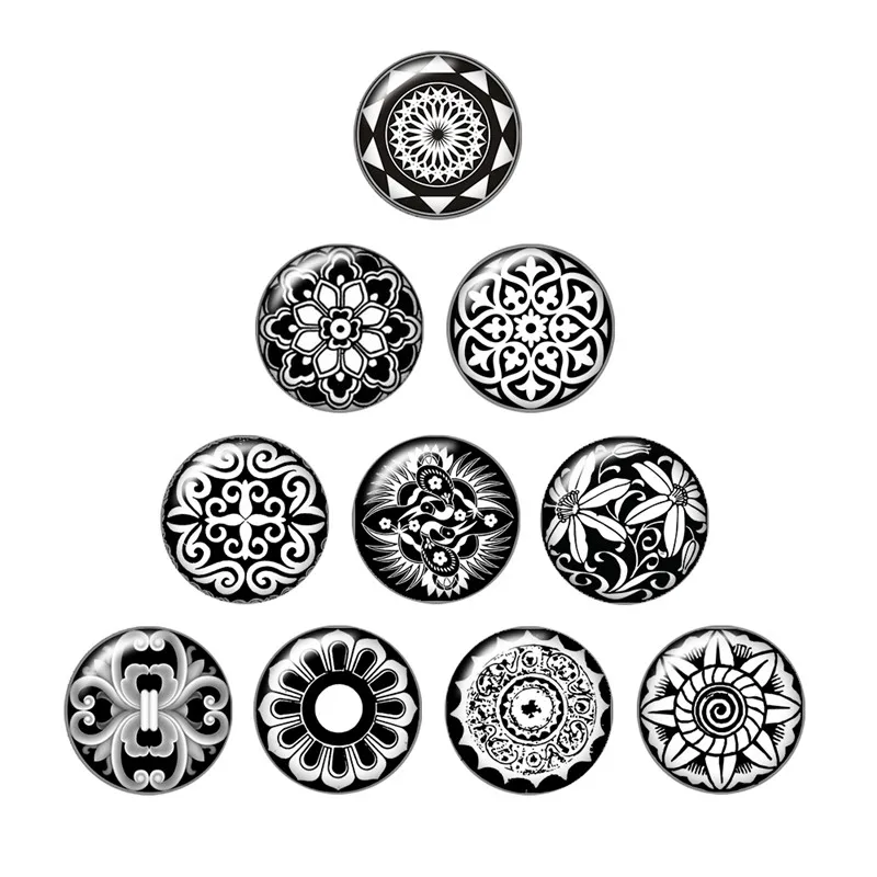 10 шт. Круглые Стеклянные Кабошоны 12/16/18/25 мм