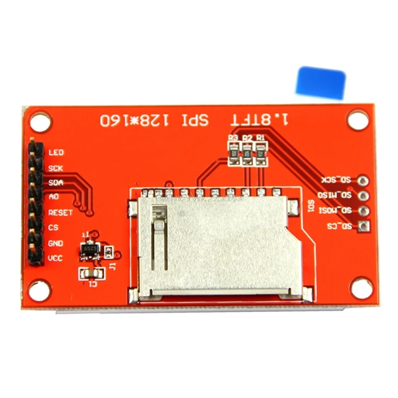 1 8 &quotСерия 128X160 SPI TFT ЖК-модуль Дисплей PCB адаптер питания IC SD Разъем Dropship |