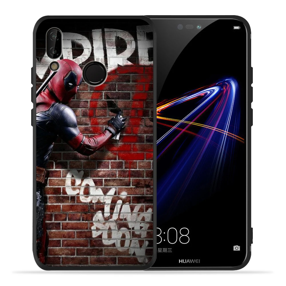 Чехол для huawei P20 Lite P30 Pro P10 Lite P8Lite P9Lite чудо-яд Дэдпул Человек-паук Мягкий чехол для huawei P Smart