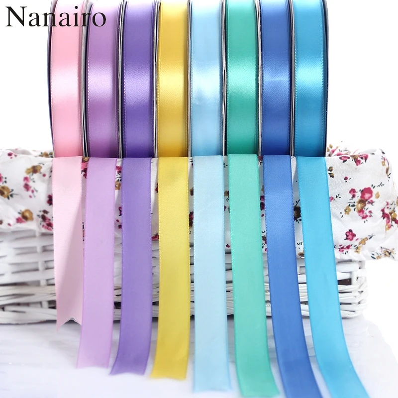 Шелковая атласная лента 20 мм 25 ярдов 22 м|25 yard|silk satin ribbonsatin ribbon |