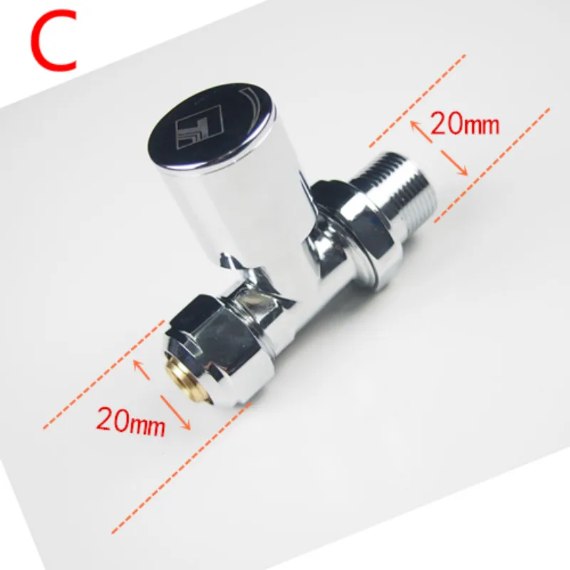 Ручной клапан радиатора термостат регулятор температуры двухстороннего