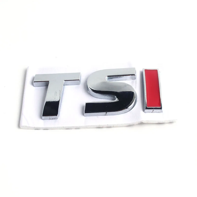 Брендовая металлическая 3d-эмблема TSI значок для стайлинга автомобиля наклейка