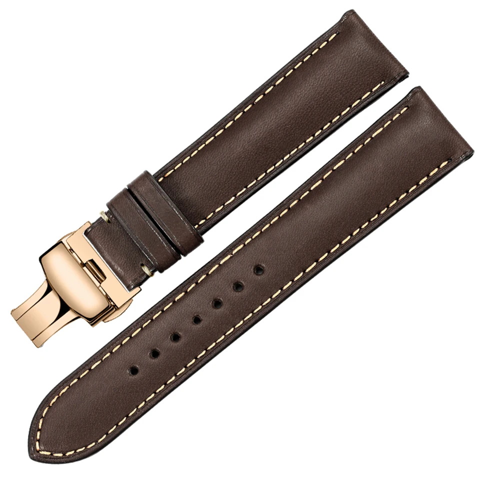 Ремешок для часов CHIMAERA кожаный ремешок черного коричневого кофейного цвета от 16