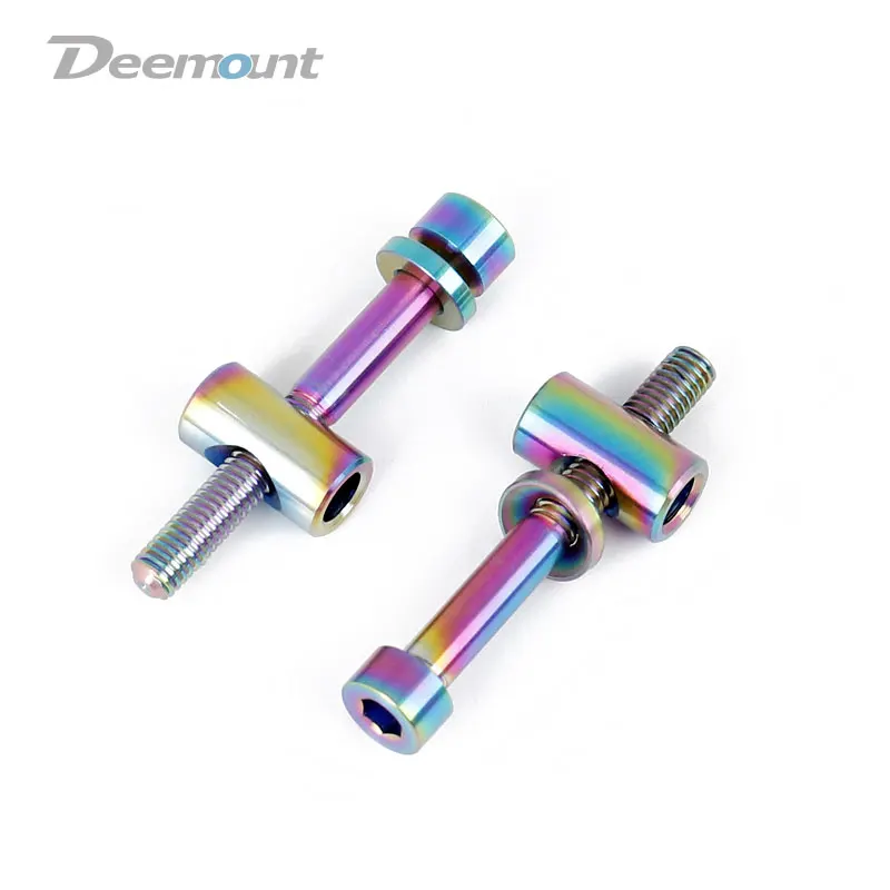 Deemount 2 шт. M5x30/40 велосипедная Подседельный штырь титановые болты с шестигранной