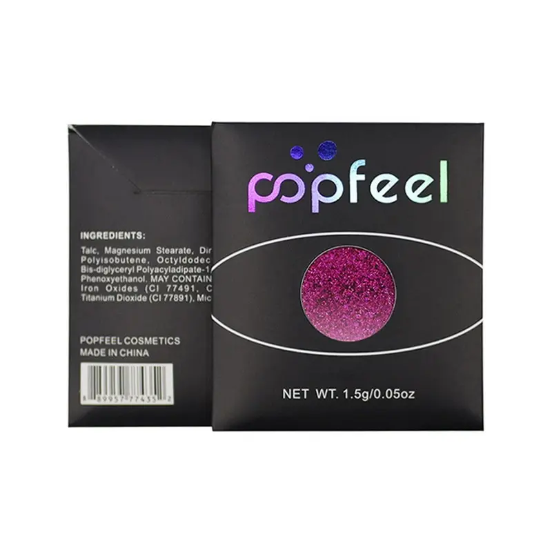 Popfeel Single Color Eyeshadow Cosmetics Shining Glitter Makeup Party Show Women Fashion Eye Shadow Maquaigem |