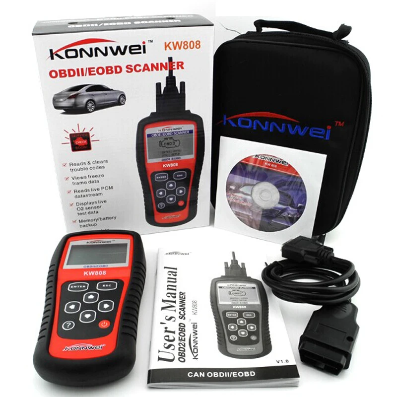 Горячая Распродажа автоматический диагностический сканер MS509 KW808 OBD2 EOBD