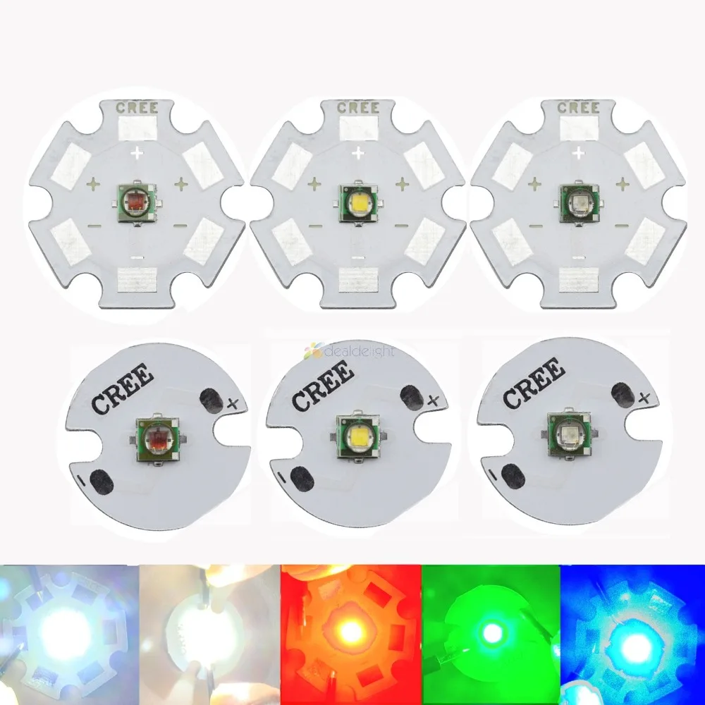 10 шт. Cree XLamp XPE XP E 1 Вт 3 красный зеленый синий королевский желтый холодный белый