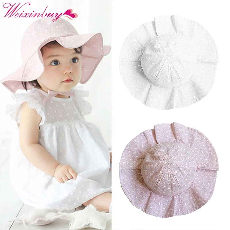 

Outdoor Bucket Hats Toddler Kids Baby Girls Summer Sun Beach Bonnet Cap 1-4Y
