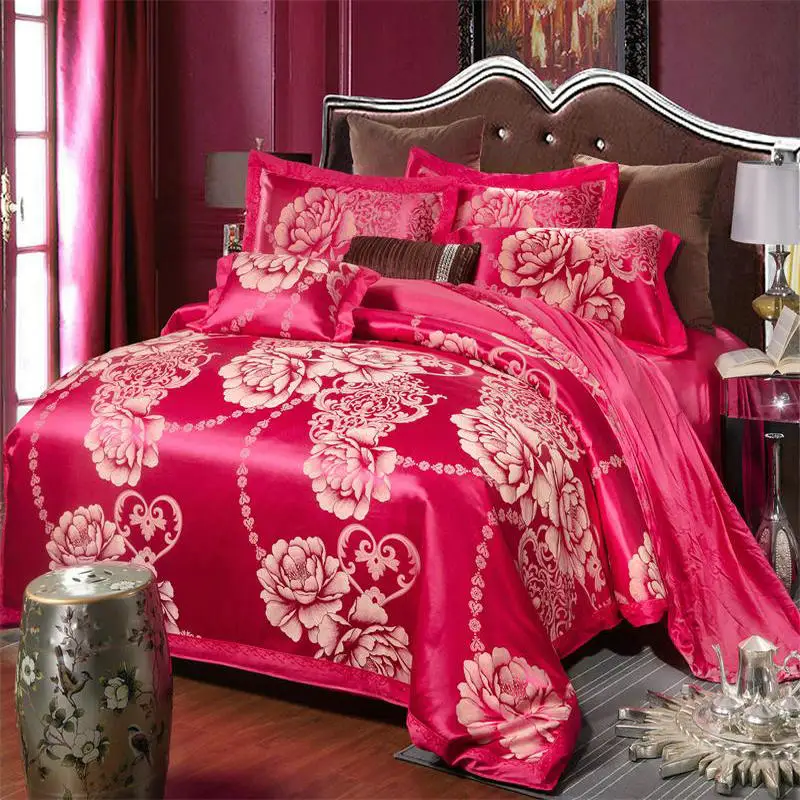 Комплект постельного белья из сатина и хлопка с вышивкой|bedding set satin|bedding sets duvetduvet