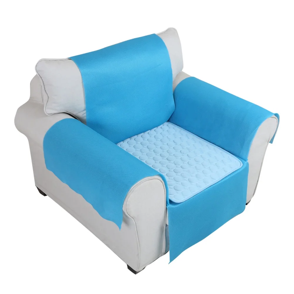 blue 1set Собака Чехлы диванов пледы подлокотника Коврик защитный чехол для мебели, для дивана Чехол протектор Подушка водостойкая классный коврик - Цвет: blue 1set