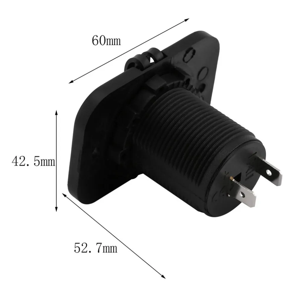 1 шт. Dual USB розетка для автомобильного прикуривателя DC 12V 24V Зарядное устройство