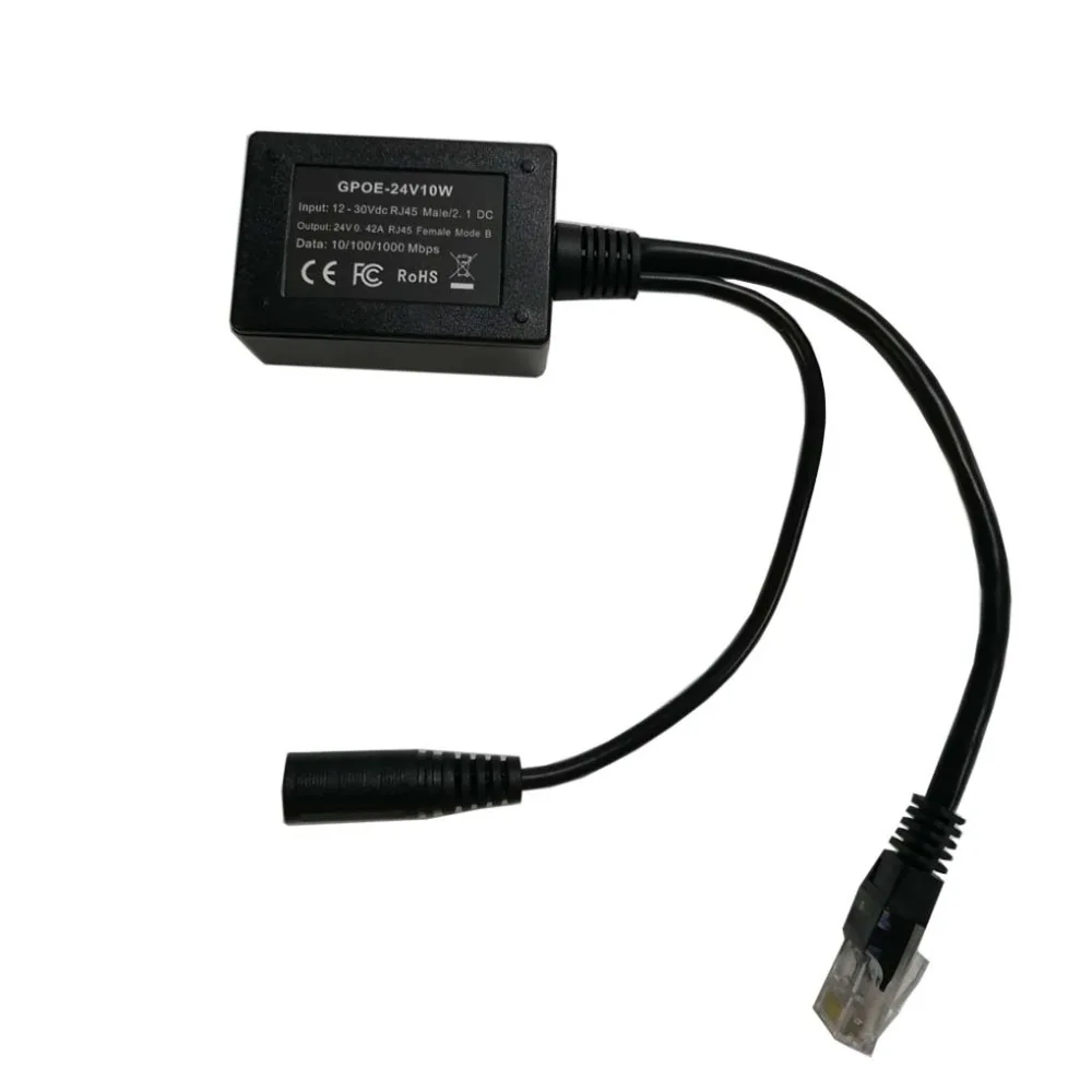 Gigabit Power over ethernet 24 вольт повышающий Инжектор PoE для Mikrotik/UbNT в продукт от солнечных