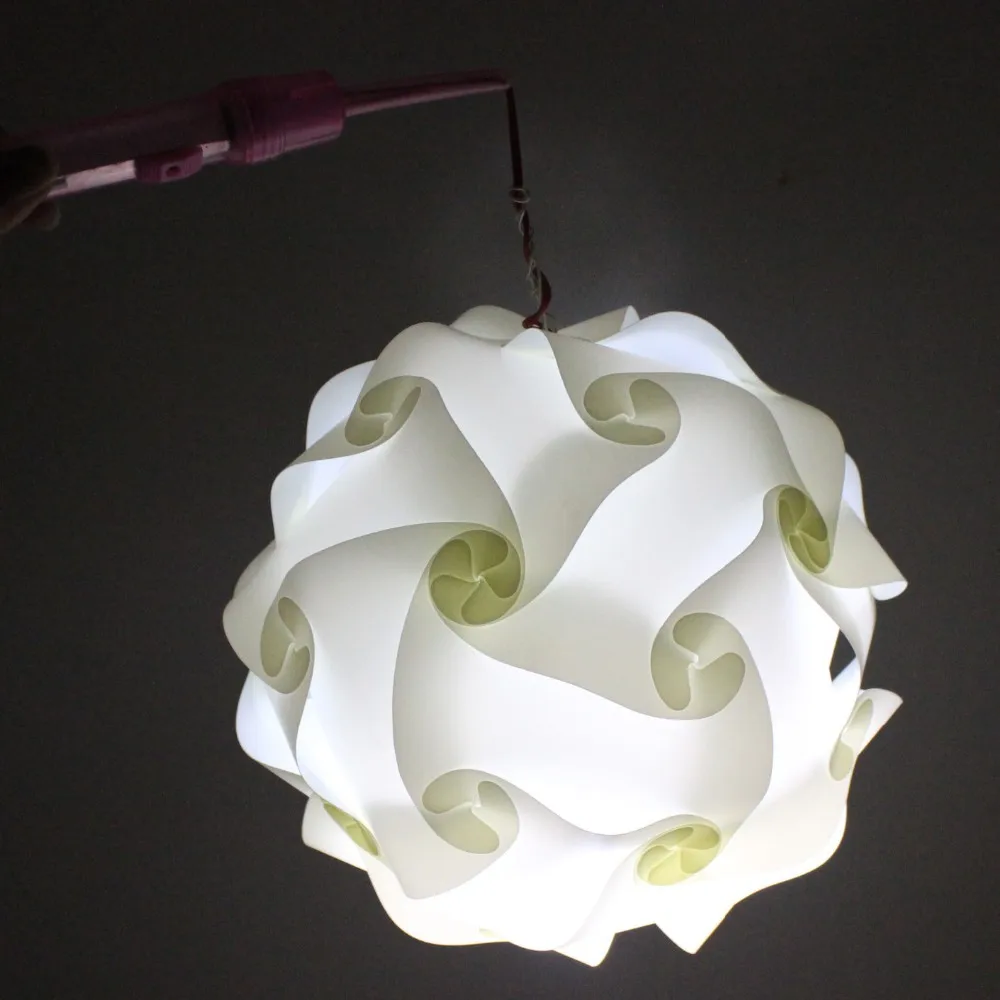 Dia40cm сплошной цвет пластика pp Головоломки Лампы iq Lights PP Свет Головоломка Горячей