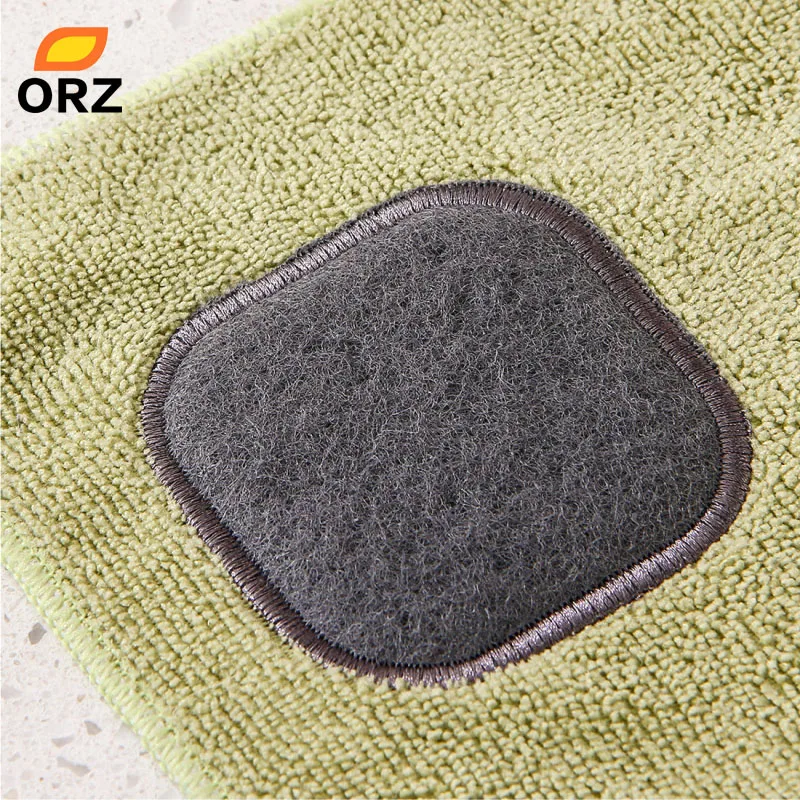 ORZ 2в1 Чистящие Салфетки Полотенца микрофибра + салфетка для мытья посуды хорошее