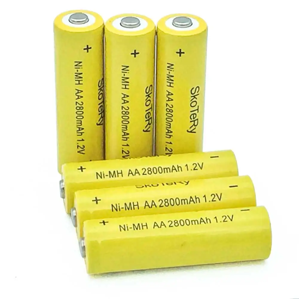 4 шт. перезаряжаемые батарейки AA 2800 мАч 1 2 в|aa battery|rechargeable batterybattery 2800mah |