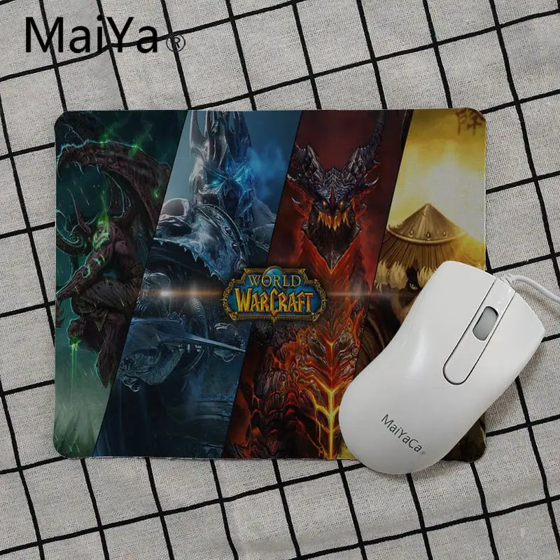 Maiya новые коврики для компьютерной игровой мыши с принтом Warcraft Гладкий коврик для письма настольные компьютеры коврик для игровой мыши - Цвет: No Lock Edge18x22cm