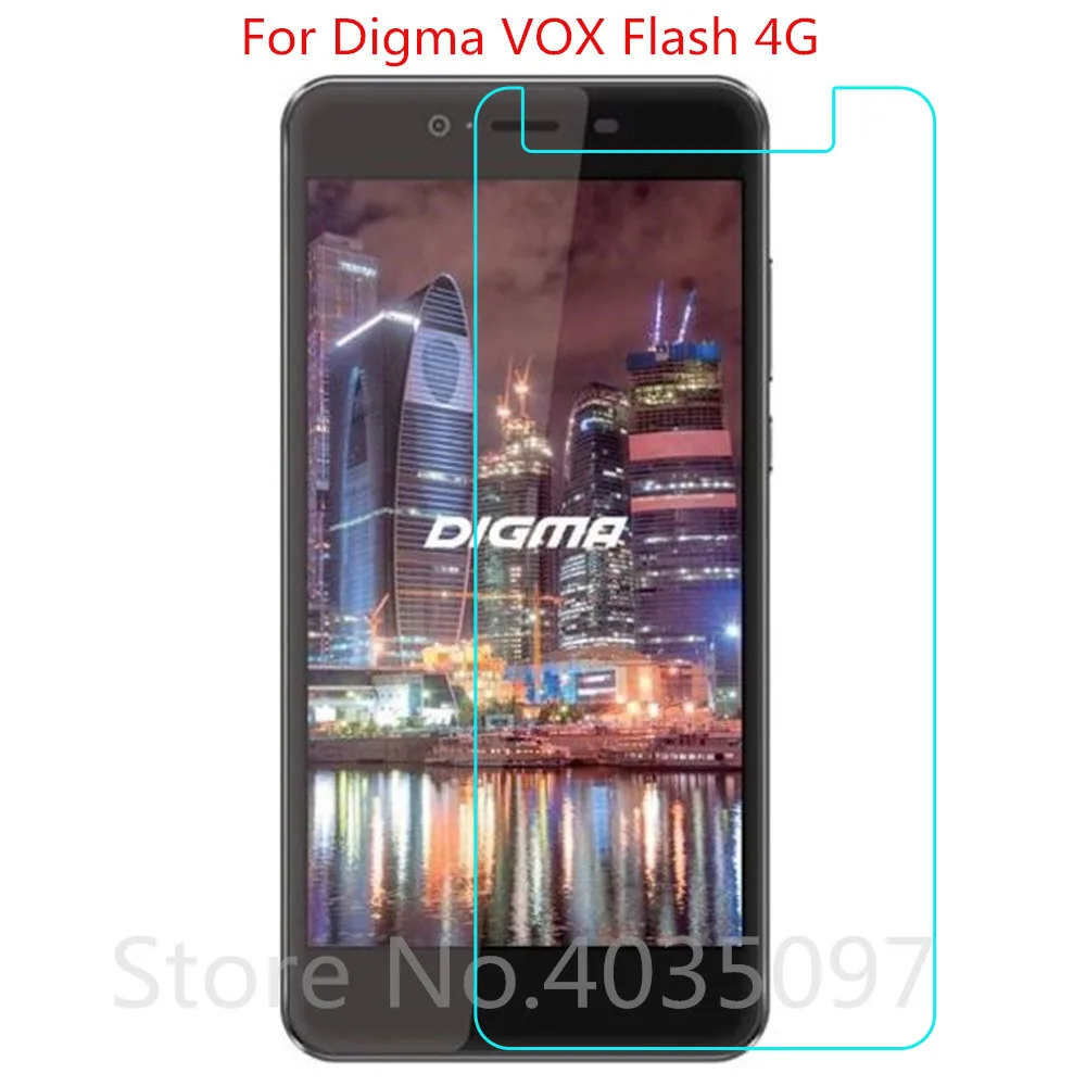 2.5D 9H стекло для Digma VOX Flash 4G защита экрана закаленное Защитная пленка против
