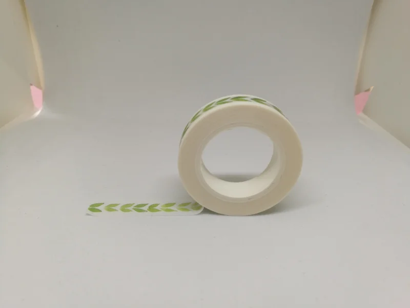 2 шт. декоративная клейкая лента с зелеными лепестками 1 см|washi tape adhesive|adhesive diylabel