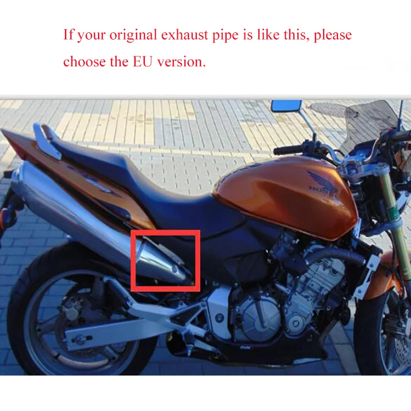 Hronet CB600 CB600F выхлопная система мотоцикла средняя труба глушителя средняя связь подключения трубы из нержавеющей стали для Honda Moto