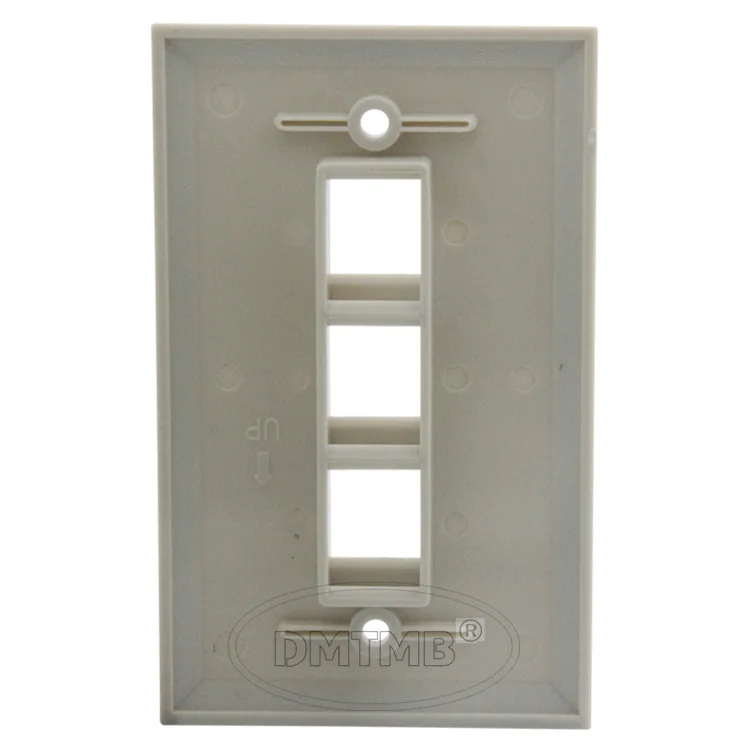 Настенная плита keystone с 3 портами 114X70 мм и серого цвета|wall plate|keystone wall platekeystone |