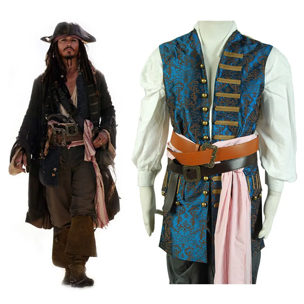 Джек Косплей Воробей косплей костюм жилет только|cosplay costume|pirates of caribbean costumecostume