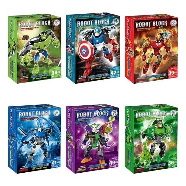 YCL 3D Avengers iron mans captain America poses with toy building blocks as a gifts | Игрушки и хобби