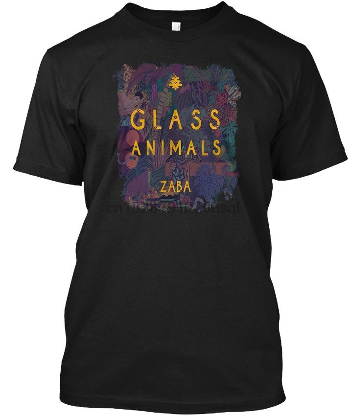 Летняя новая хлопковая модная мужская футболка с принтом Zaba glass animals круглым
