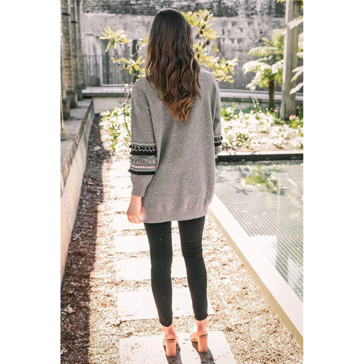 Women Long Sleeve Knitted Cardigan Elegant Floral Sweater Casual Autumn coats Outwear Fashion Winter harajuku veste femme |
