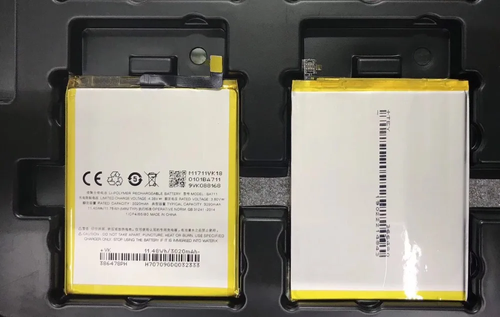 

MATCHEASY original mobile phone battery BA711 For Mei-zu meilan M711Q/C/M Replacement Batteries 3070mAh rechargeable Battery