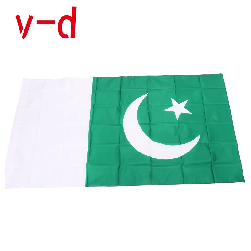 

free shipping xvggdg 90x150cm Pakistan flag 3x5 Feet Super Poly football FLAG Indoor Outdoor Polyester Flag