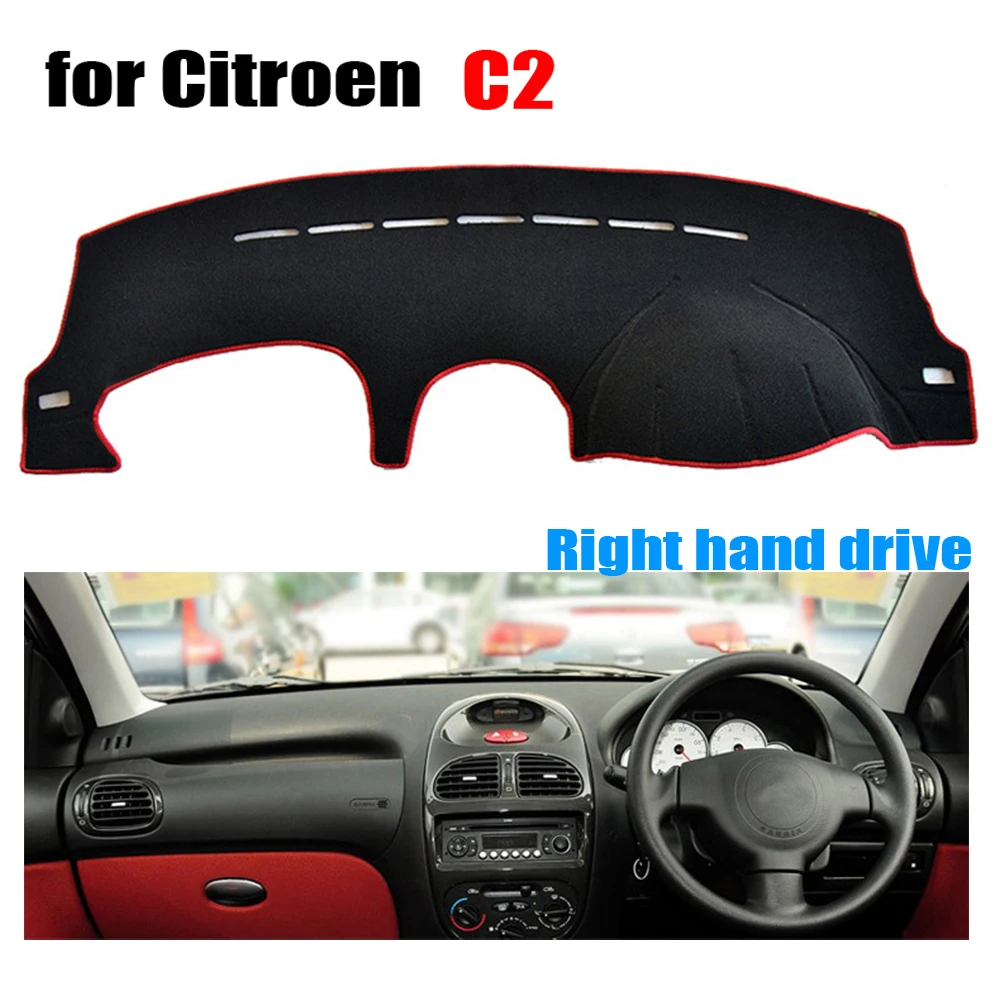Приборная панель автомобиля охватывает коврик для Citroen C2 все годы правый руль
