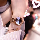 2020 Роскошные креативные женские часы Кристалл Кварцевые женские часы розовое золото платье часы из нержавеющей стали наручные часы relogio feminino