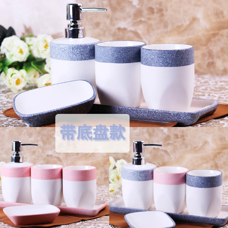 Модные 4 или 5 штук приспособления для ванной набор свадебные подарки: чашка