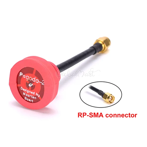 1PCS RP-SMA Long Пагода 2 пагода-2 5,8 ГГц FPV антенна SMA и RP-SMA Разъем для RC FPV гоночный Дрон Квадрокоптер Wizard X220S - Цвет: 1PCS RP-SMA Long