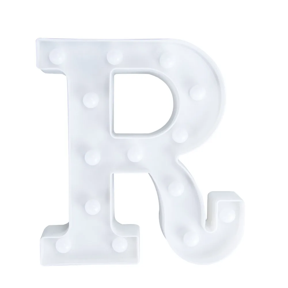 Светодиодный светильник с 26 буквами Новинка шатер знак Алфавит лампа