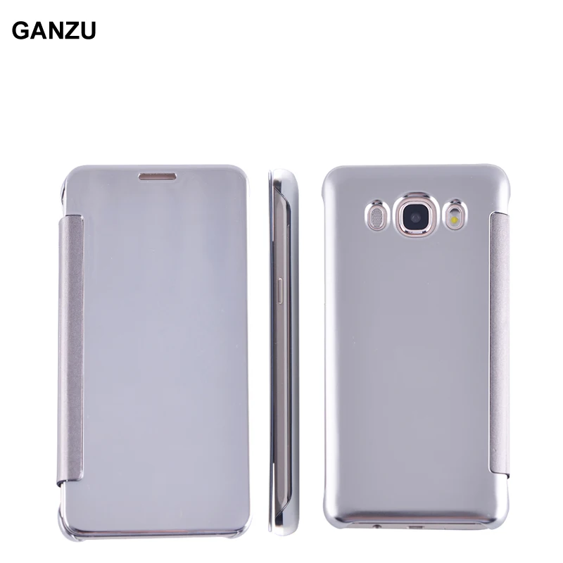 Роскошные Флип Зеркало чехол для Samsung Galaxy J5 2015 j5000 sm-j500f PC + кожаный Coque высокое