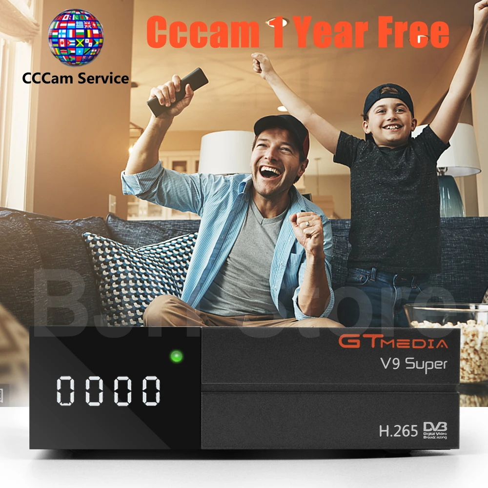 GTMedia V9 супер Full HD DVB S2 спутниковый ресивер 1 год Европа Cccam же Freesat Супер Обновление