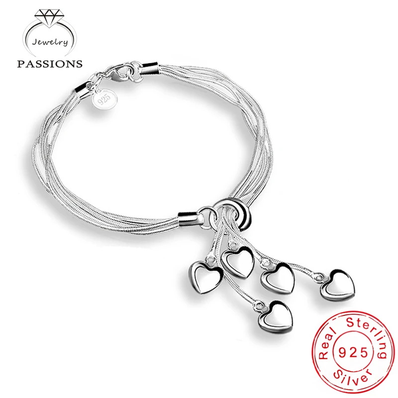 Новое поступление модные браслеты из стерлингового серебра 925 пробы элегантный