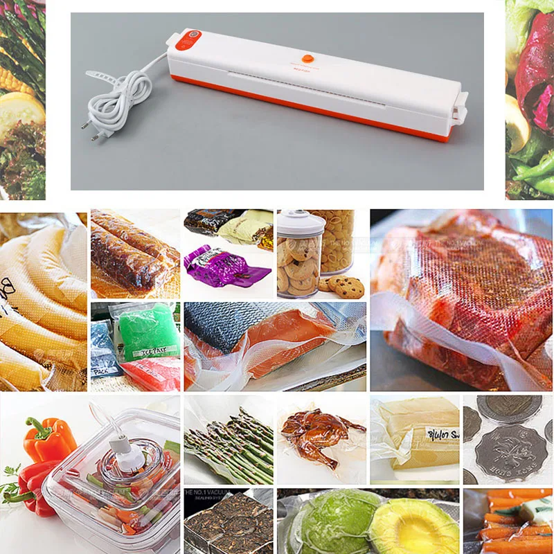 

Mini Automatic Vacuum Sealing Machine for Home Kitchen Food Storage Packing Sealer One Button On Off Easy Operation