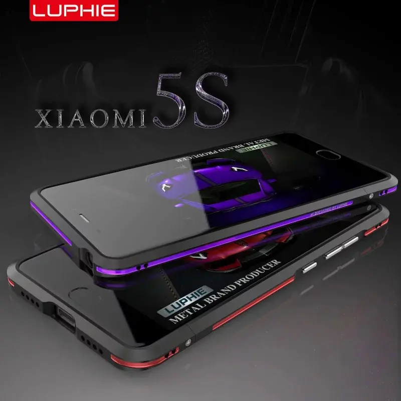 LUPHIE бренд супер металлический алюминиевый бампер чехол для Xiaomi Mi 5s роскошный