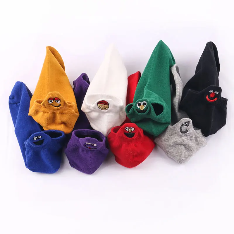 3 пар/лот женские Носки футболка с забавным мультипликационным принтом corap