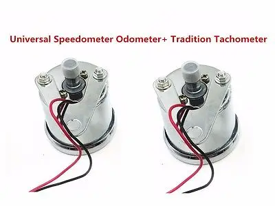 Светодиодный Мотоцикл Тахометр измеритель частоты вращения + одометр спидометр